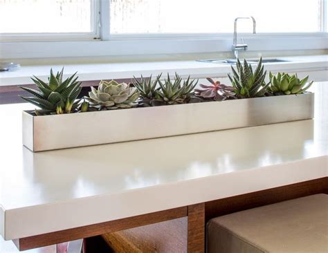 geo stainless metal planter box|Veradek Geo Trough Planter, 3.